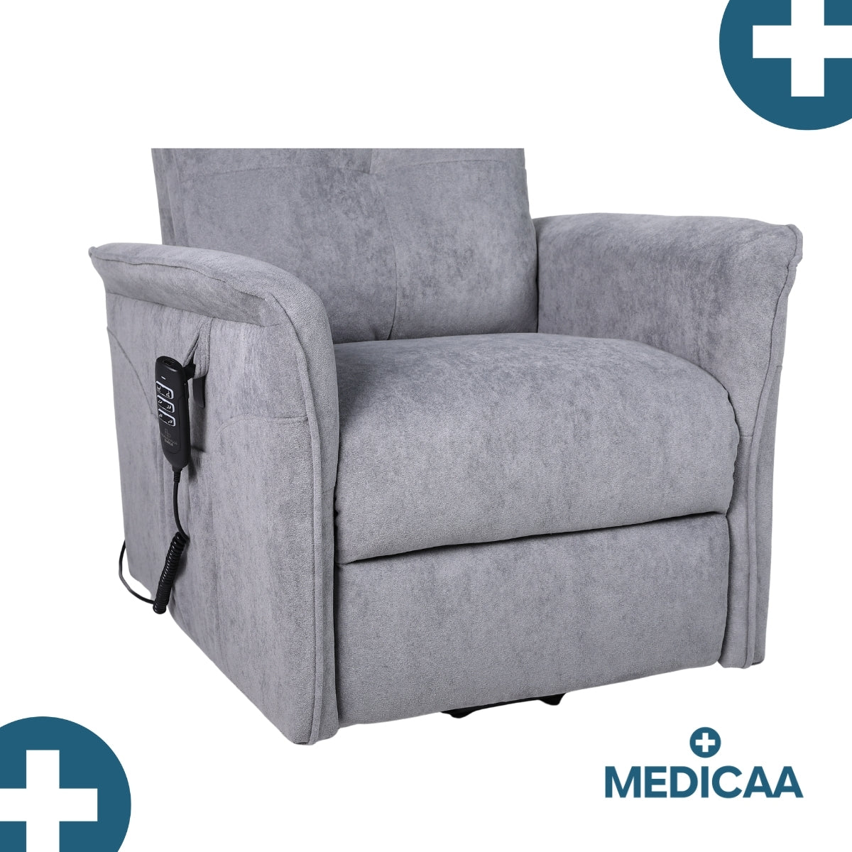 Fauteuil Releveur Premium - 3 Moteurs - Gris Foncé - Modèle Eugène - Tranquille Émile