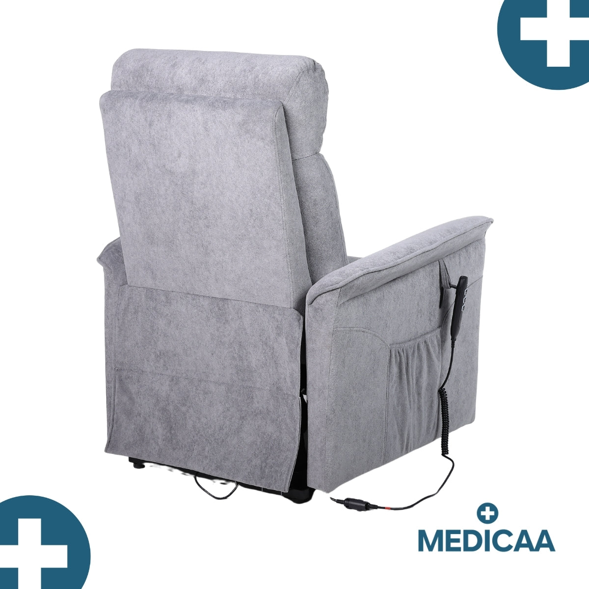 Fauteuil Releveur Premium - 3 Moteurs - Gris Foncé - Modèle Eugène - Tranquille Émile