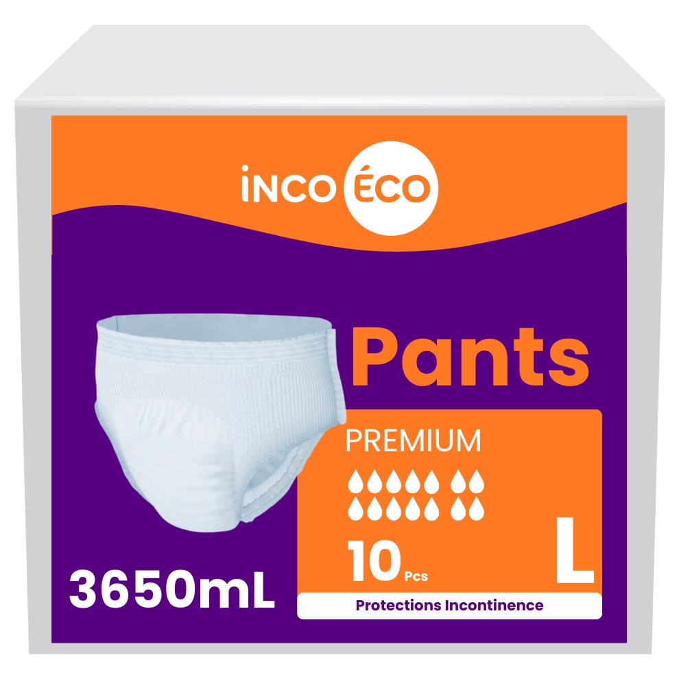 Culotte Ultra Absorbante - Pants Premium - 3650 mL - Taille L - IncoEco