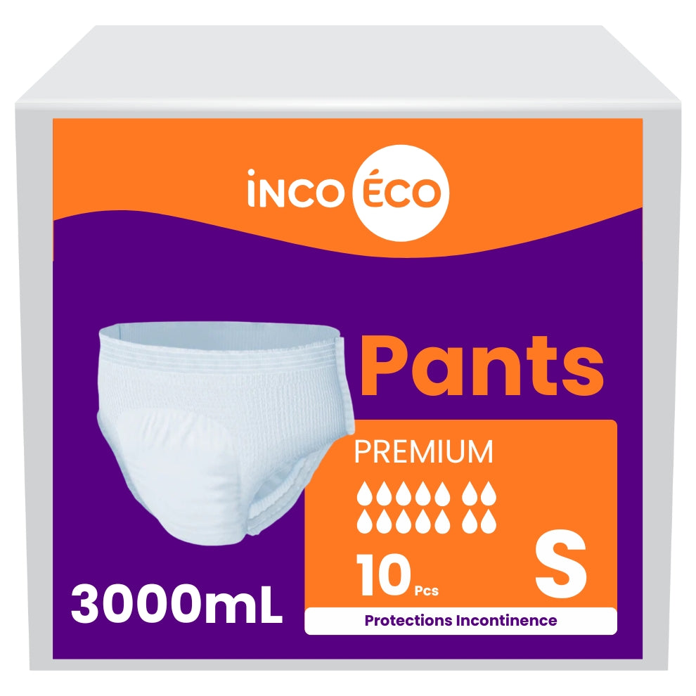 Culotte Ultra Absorbante - Pants Premium - 3000 mL - Taille S - IncoEco