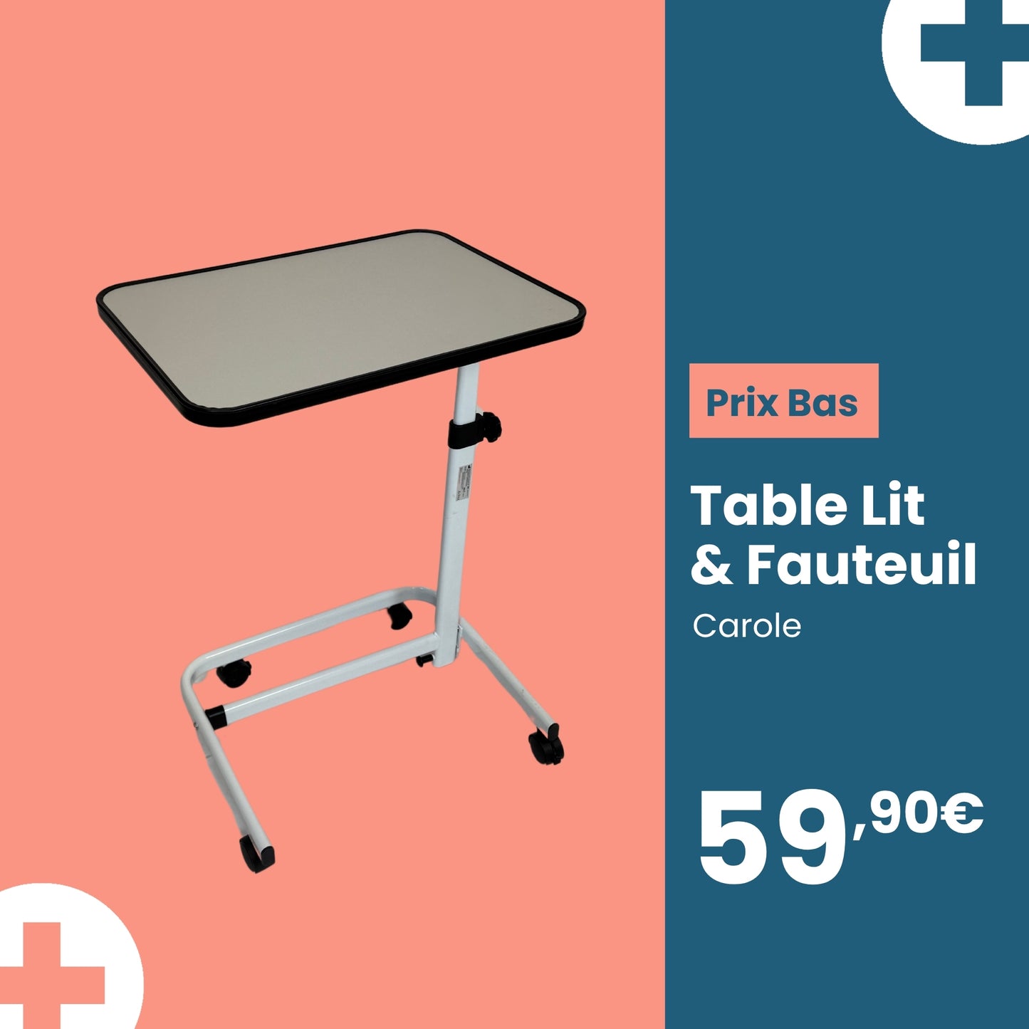 Table de Lit et Fauteuil Carole