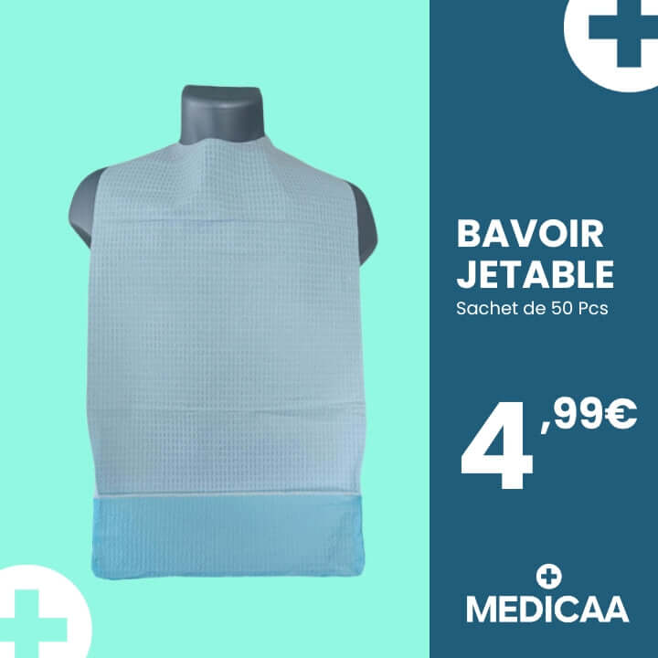 Bavoir Jetable 68 x 38 cm - Abena