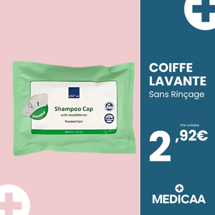 Coiffe lavante sans rinçage - Abena