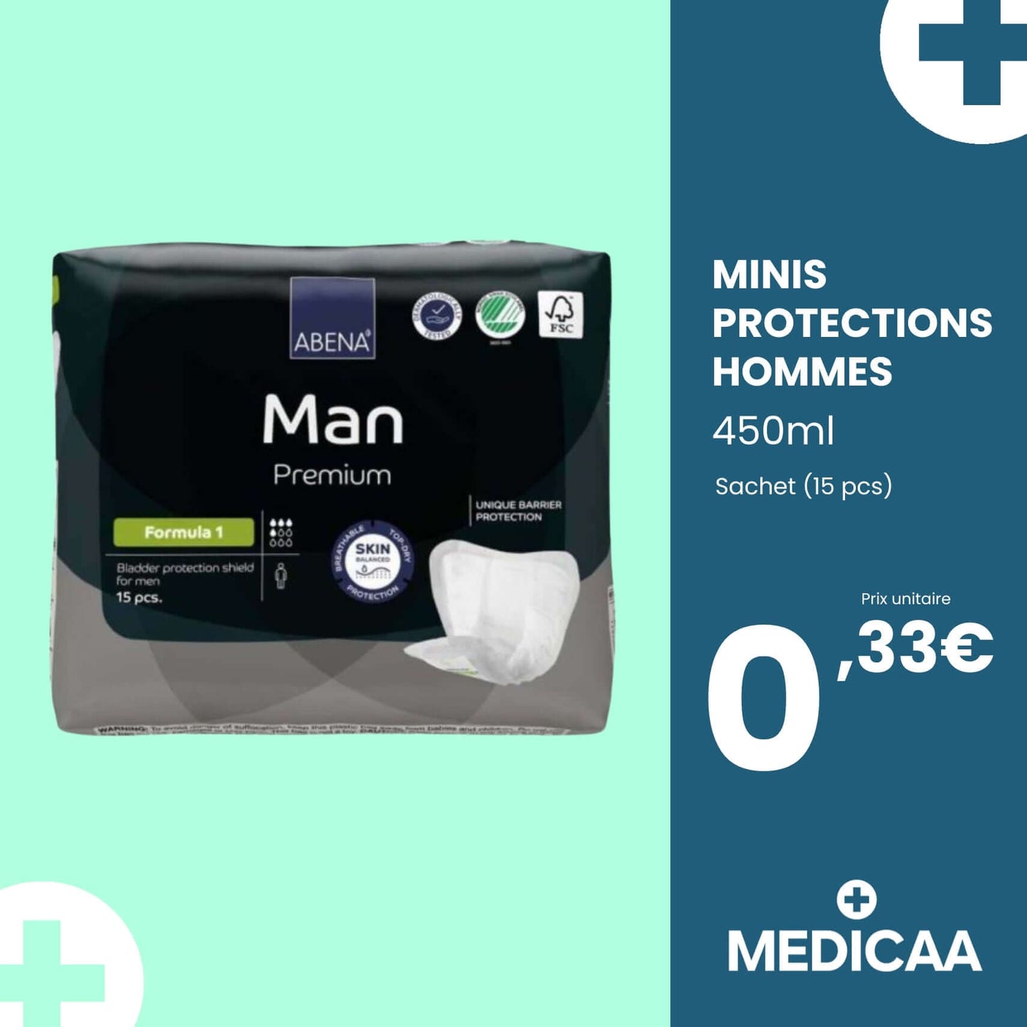 Mini Protection Homme Premium - 450ml - Abena
