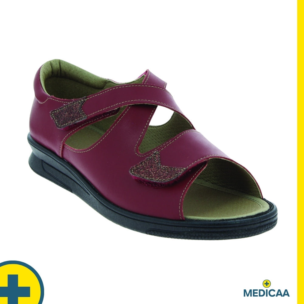 Sandales Orthopédiques Newell - Femme - Bordeaux