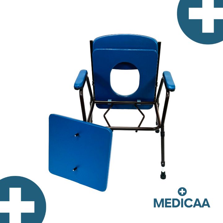 Chaise percée avec pieds réglables en hauteur Erika