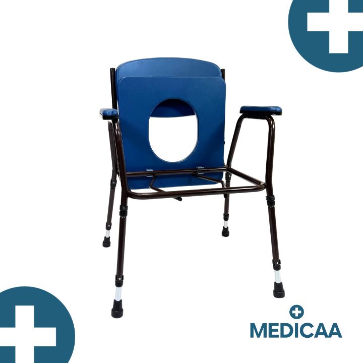 Chaise percée avec pieds réglables en hauteur Erika