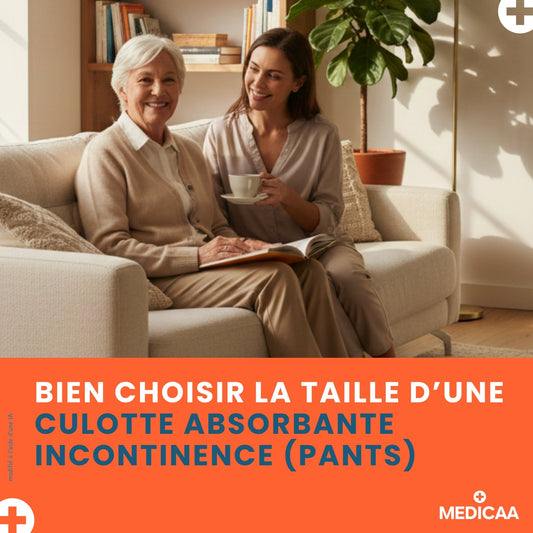 Bien choisir la taille d’une culotte absorbante incontinence (pants)