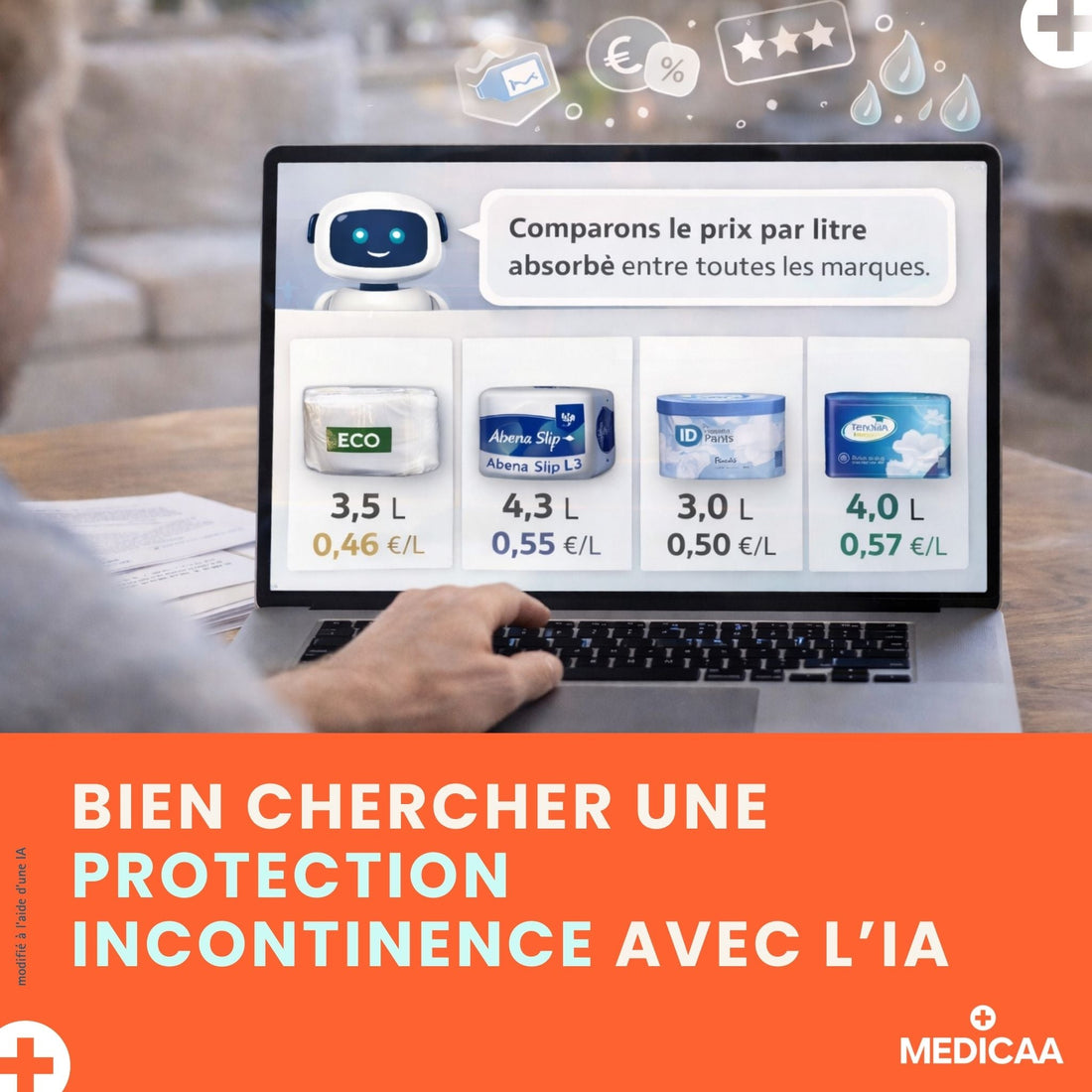 Bien chercher une protection incontinence avec l’IA