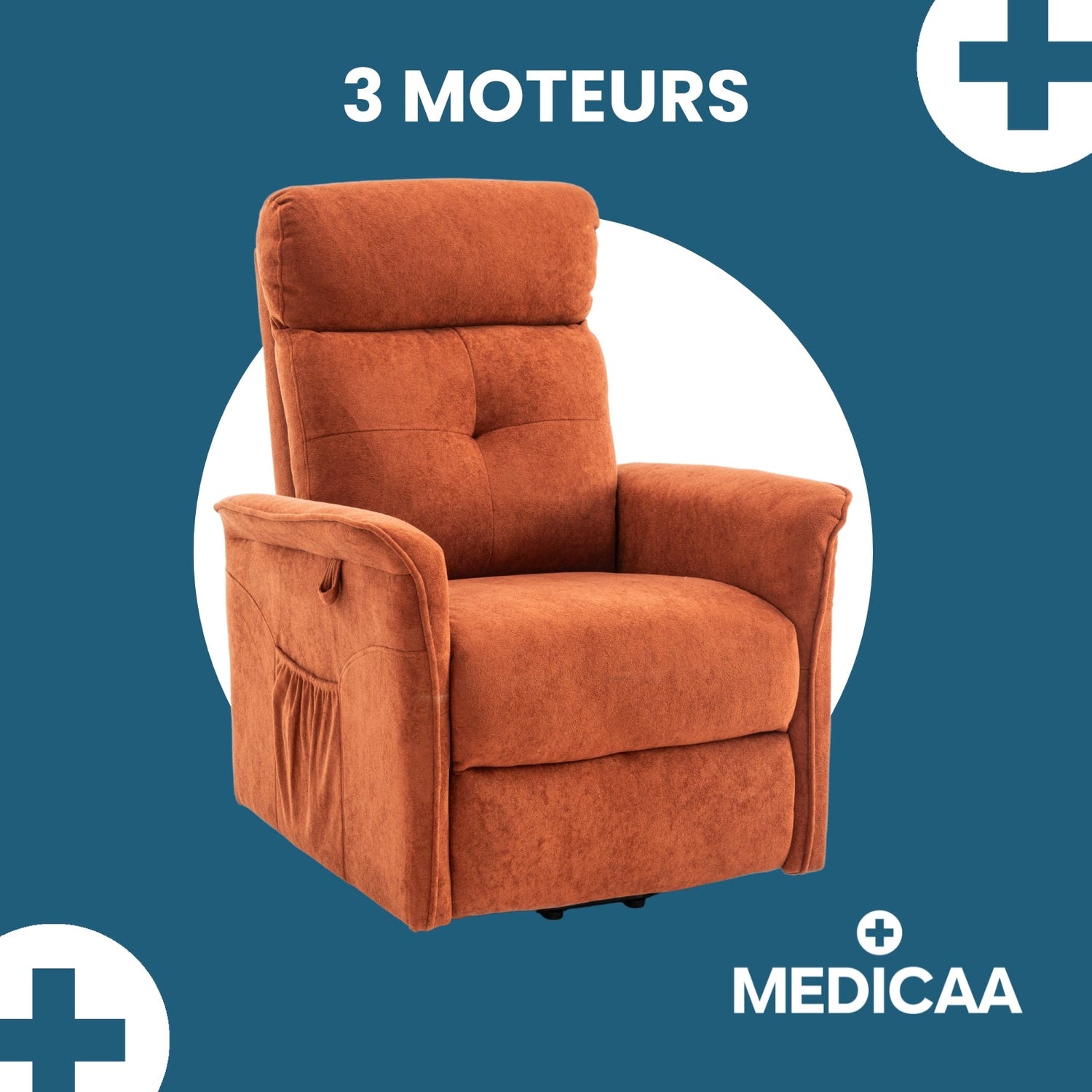 Fauteuil releveur 3 moteurs