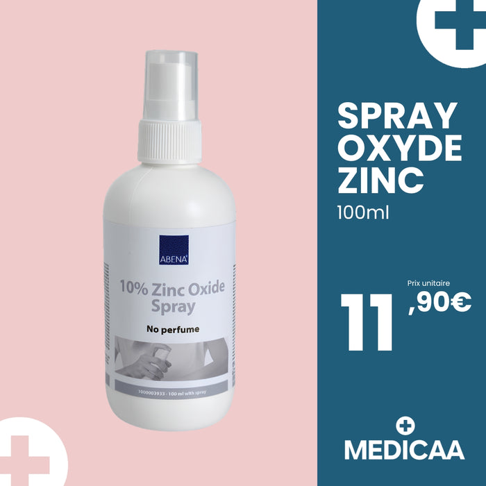 Spray Oxyde de Zinc 10% 100mL - Abena