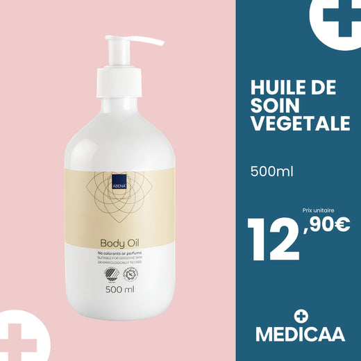 Huile de Soin Végétale 500mL - Abena