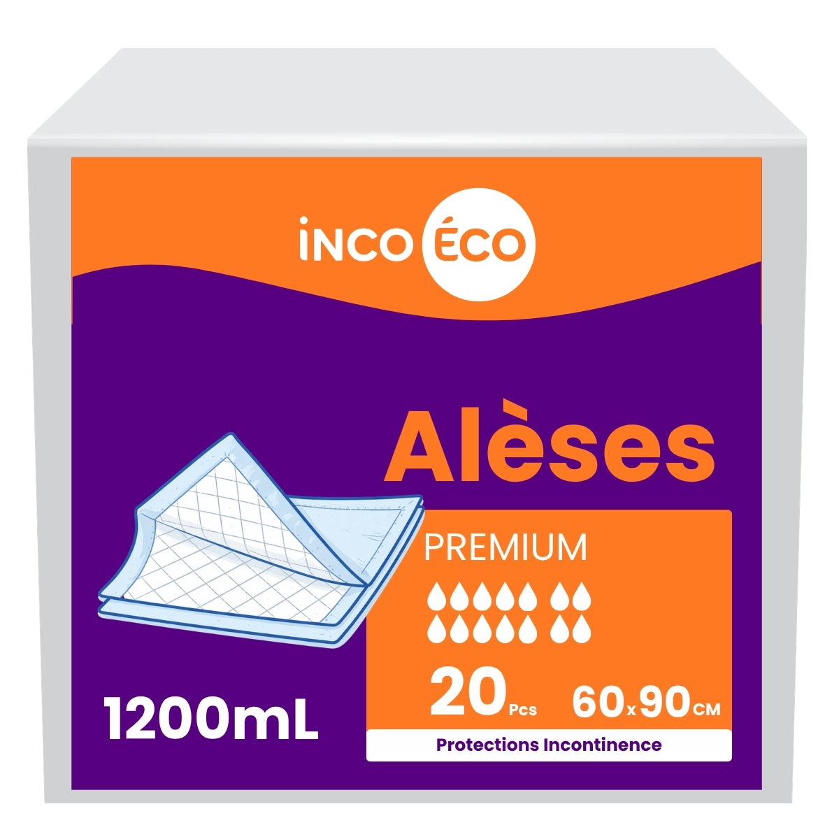 Alèse Jetable Premium - 60 x 90 cm - Incoeco