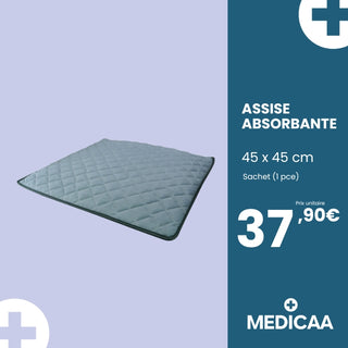 Assise Absorbante Fauteuil Imperméable et Antidérapante 45 x 45 cm