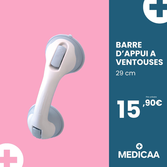 Barre d'Appui a Ventouses 29cm