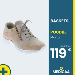 Baskets Confort Marta - Femme - Poudre