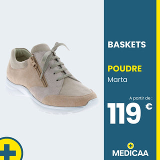 Baskets Confort Marta - Femme - Poudre