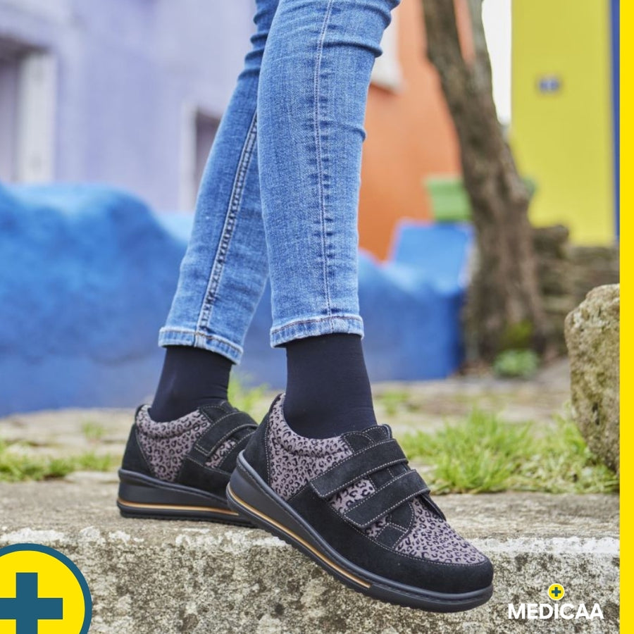 Baskets Confort Suzie - Femme - Gris