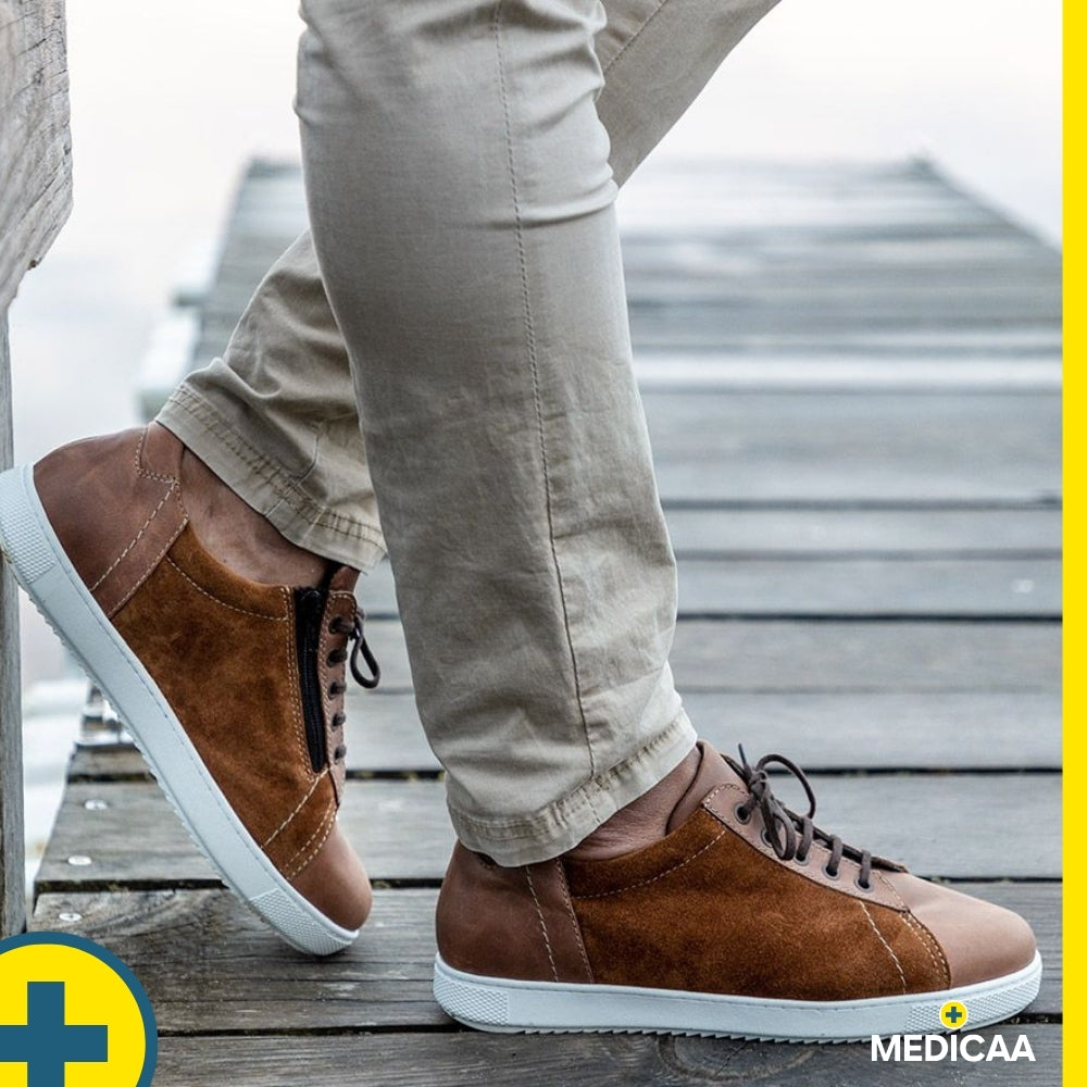 Baskets Orthopédiques Yvan - Homme - Camel