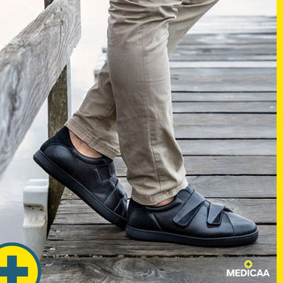 Baskets Orthopédiques Yves - Homme - Noir