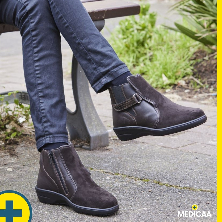 Bottines Orthopédiques Syrielle - Femme - Chocolat