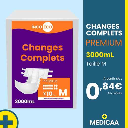 Changes Complets Premium - Ultra Absorbants - 3000 mL - Taille M