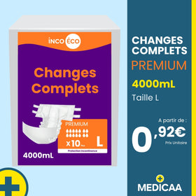 Changes Complets Premium - Ultra Absorbants - 4000 mL - Taille L