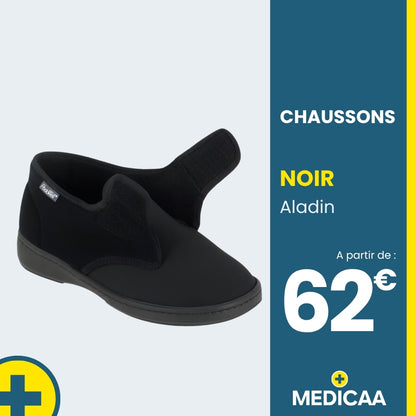 Chaussons Orthopédiques Aladin - Mixte - Noir