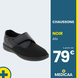 Chaussons Orthopédiques Alix - Mixte - Noir