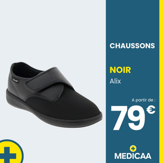 Chaussons Orthopédiques Alix - Mixte - Noir