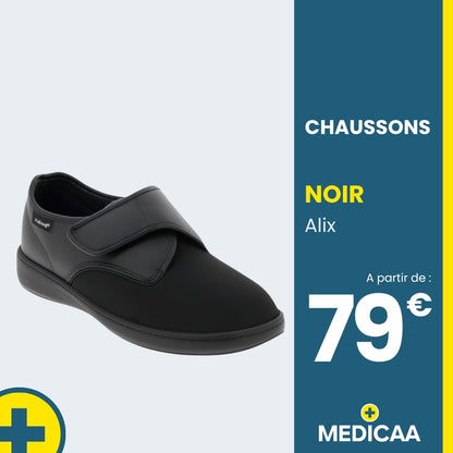 Chaussons Orthopédiques Alix - Mixte - Noir