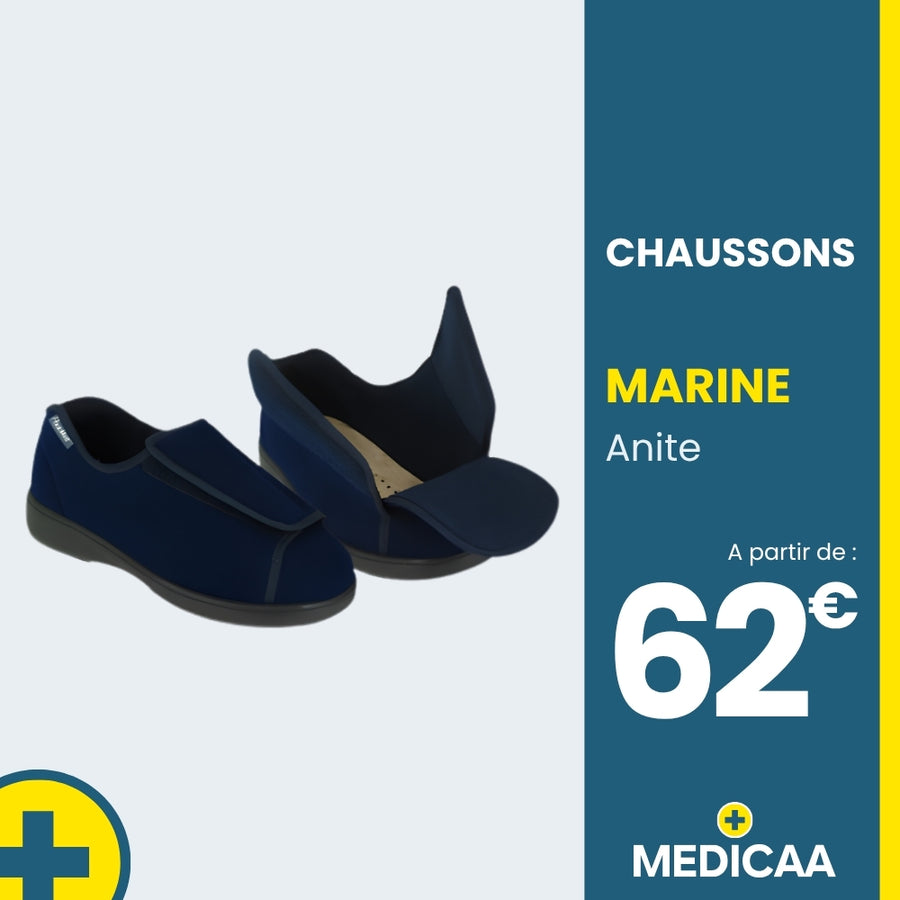 Chaussons Orthopédiques Anite - Mixte - Marine