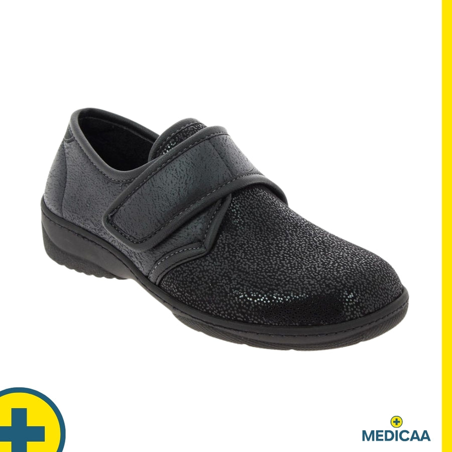 Chaussures à Bride Orthopédiques Manille - Femme - Noir