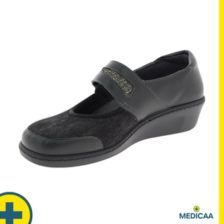Chaussures à Bride - (Sophia) - Femme - Noir