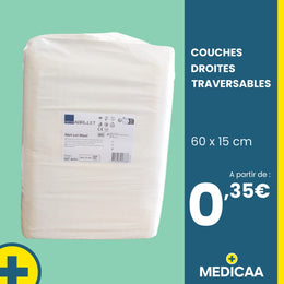 Couches Droites Traversables - Eco - 15x60cm