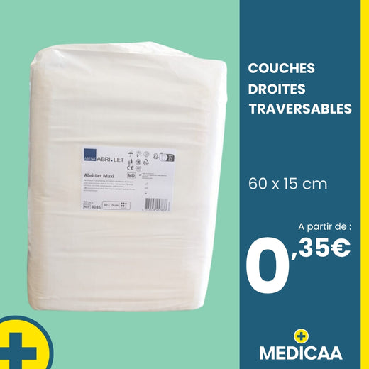 Couches Droites Traversables - Eco - 15x60cm