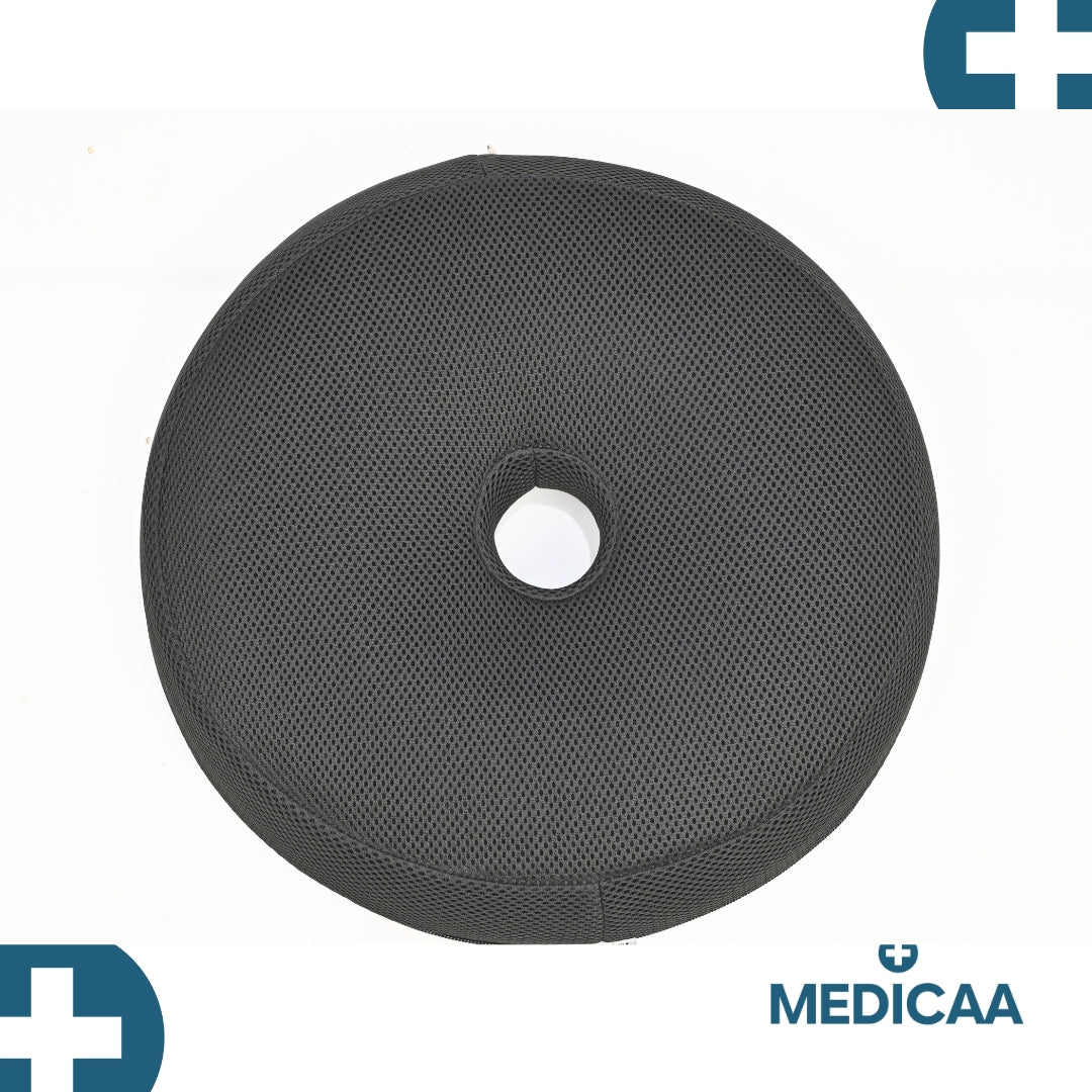 Coussin Bouee a Memoire de Forme et Gel 40 x 40 x 7 cm