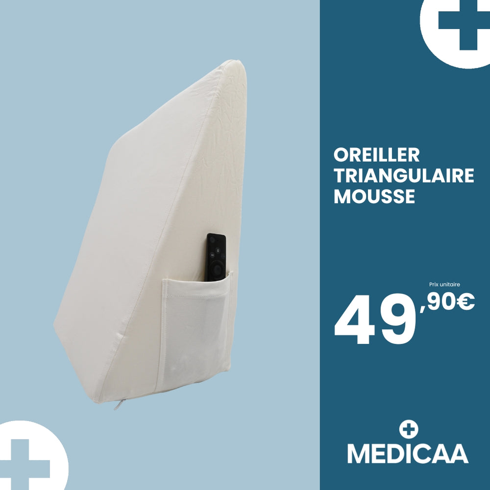 Coussin Triangulaire en Mousse 50 x 50 x 26 cm