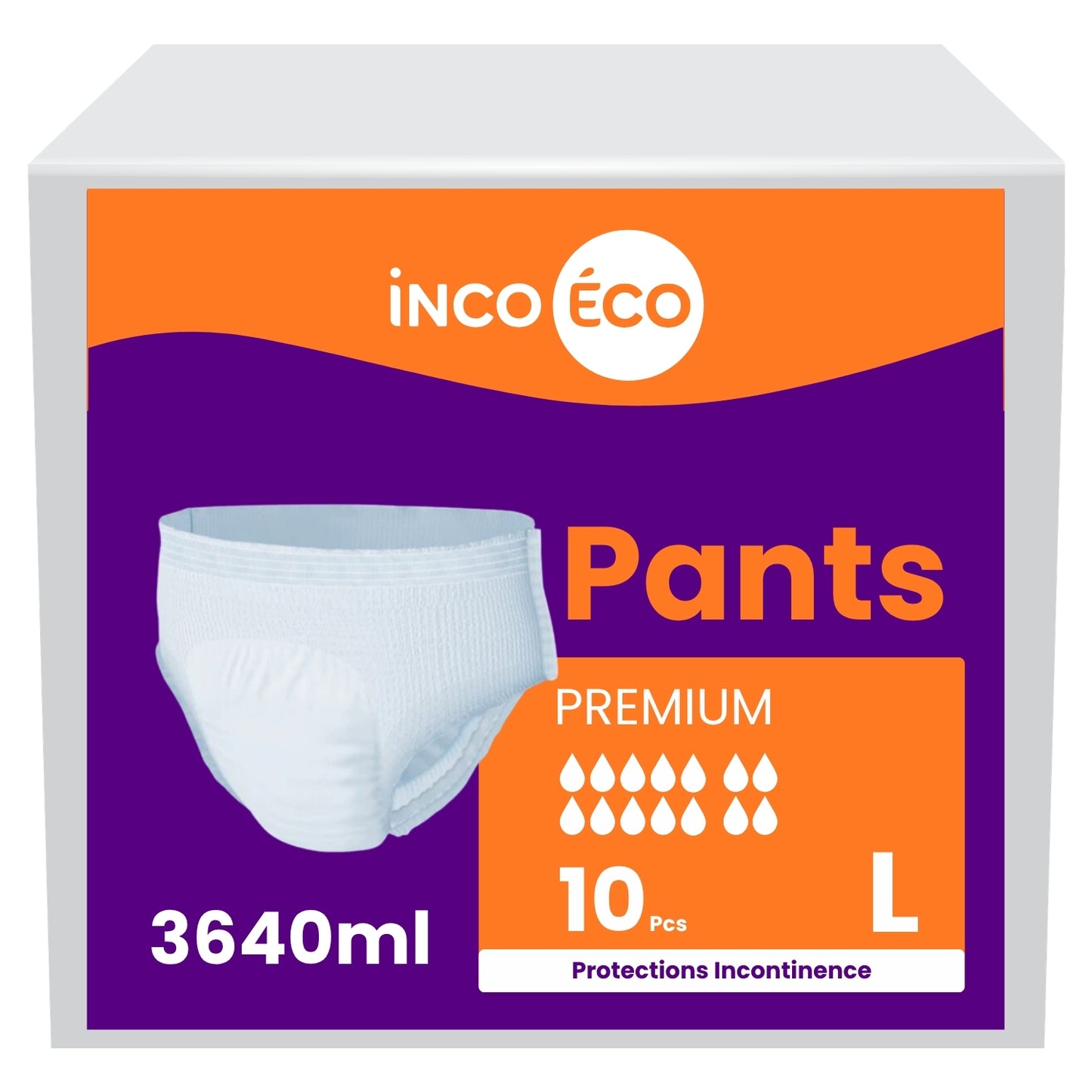 Culotte Ultra Absorbante - Pants Premium - 3640mL - Taille L - IncoEco