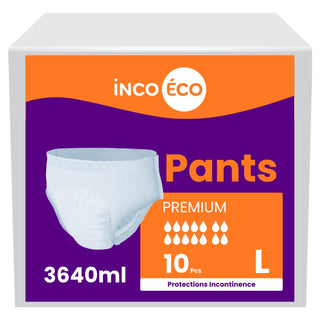 Culotte Ultra Absorbante - Pants Premium - 3640mL - Taille L - IncoEco