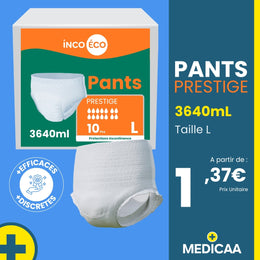 Culotte Ultra Absorbante - Pants Prestige - 3640 mL - Taille L - IncoEco