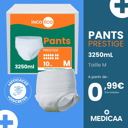 Culotte Ultra Absorbante - Pants Prestige - 3250 mL - Taille M - IncoEco