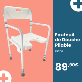 Fauteuil de douche pliable Diana
