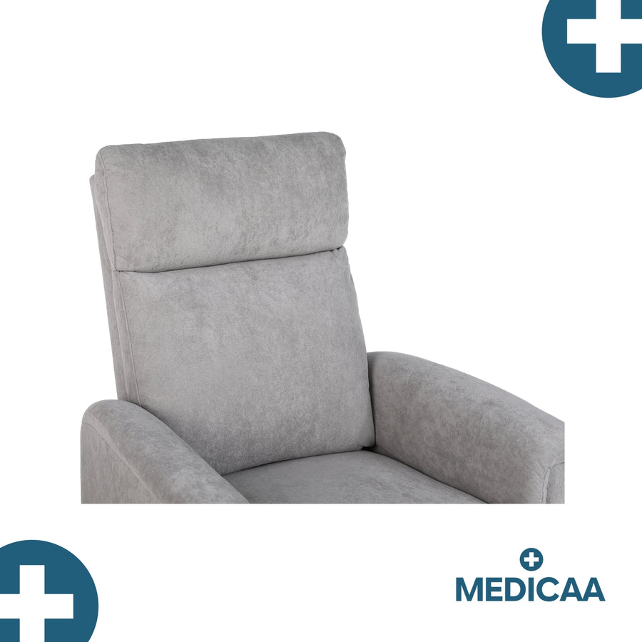 Fauteuil relax releveur 2 fonctions (1 moteur) – Gaspard – Gris Clair