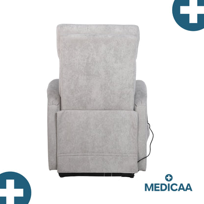 Fauteuil relax releveur 2 fonctions (1 moteur) – Gaspard – Gris Clair