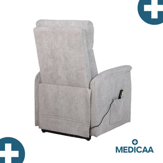 Fauteuil relax releveur 2 fonctions (1 moteur) – Gaspard – Gris Clair