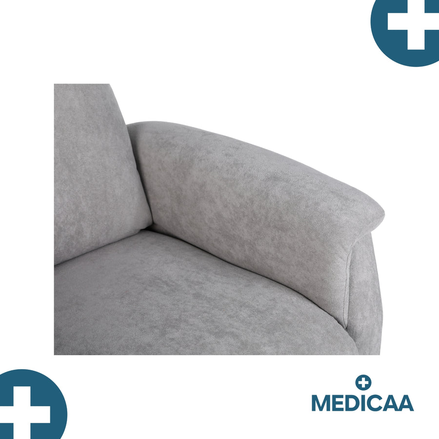 Fauteuil relax releveur 2 fonctions (1 moteur) – Gaspard – Gris Clair