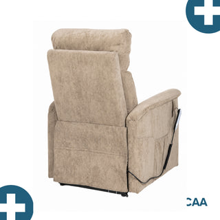 Fauteuil relax releveur 5 fonctions (4 moteurs) – Raymond – Beige