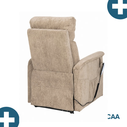 Fauteuil relax releveur 5 fonctions (4 moteurs) – Raymond – Beige