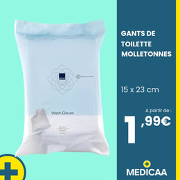 Gants de Toilette Molletonnes a Usage Unique